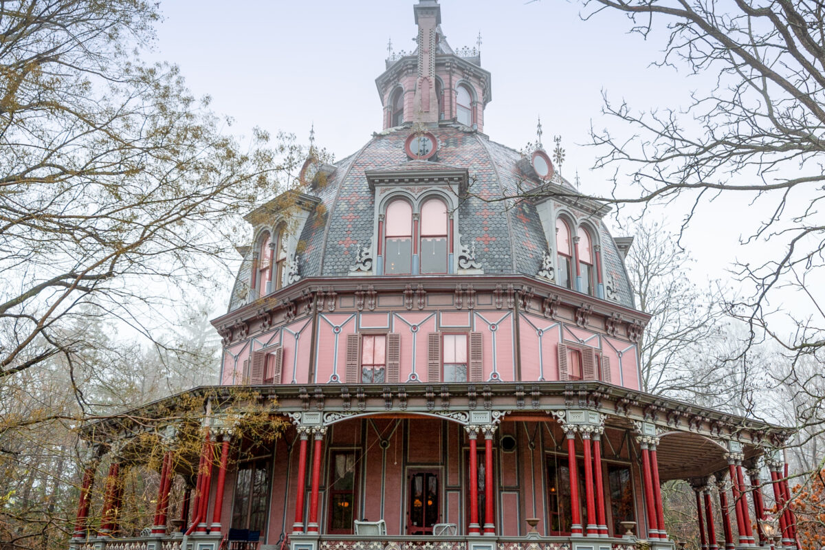 The Octagon House in Irvington, NY is open seasonally for tours.