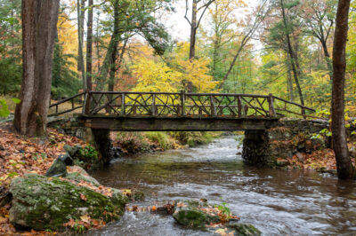 The Headless Horseman Bridge in Sleepy Hollow Cemetery./
