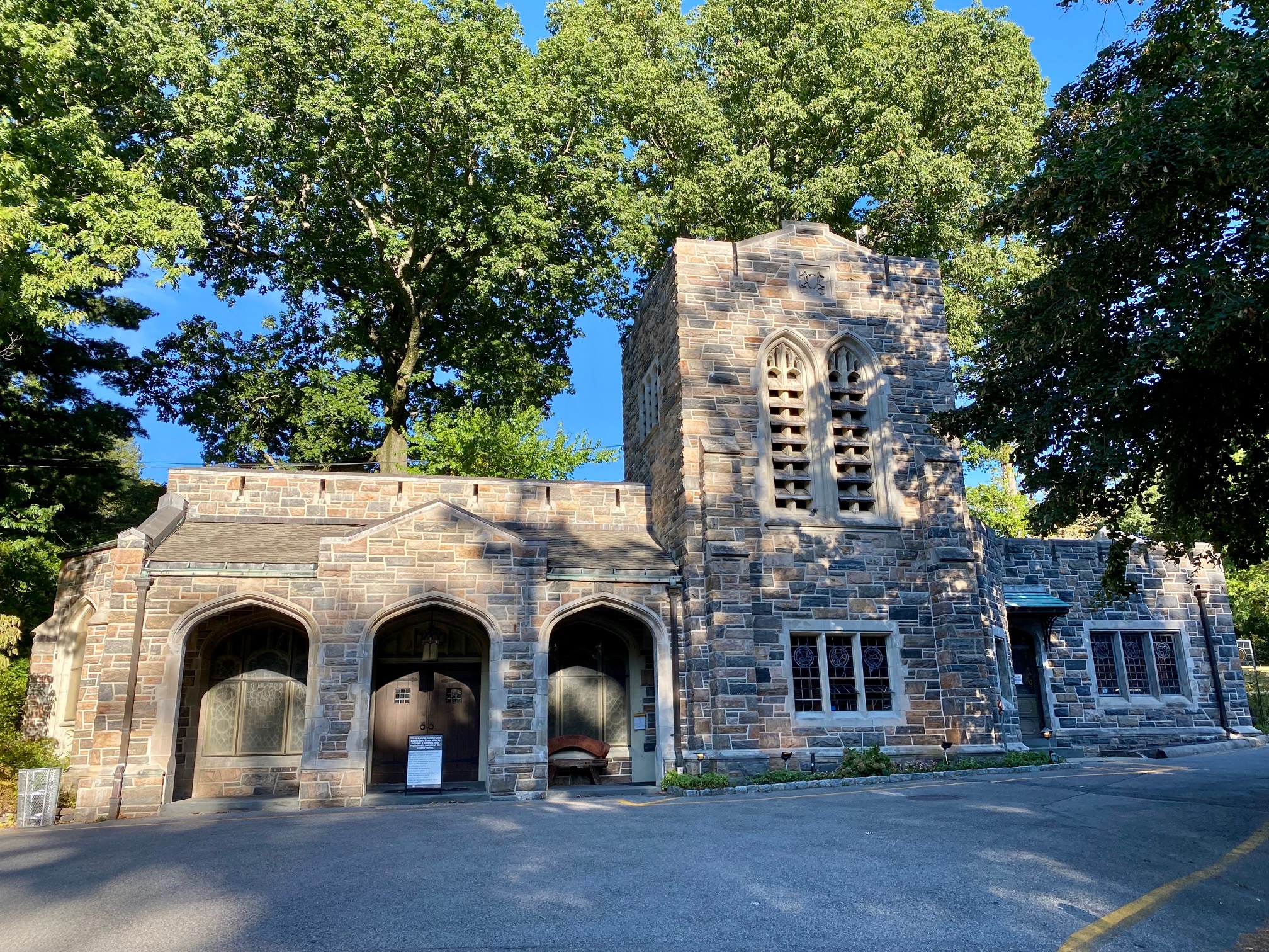 Sleepy Hollow Cemetery North Gate and office.