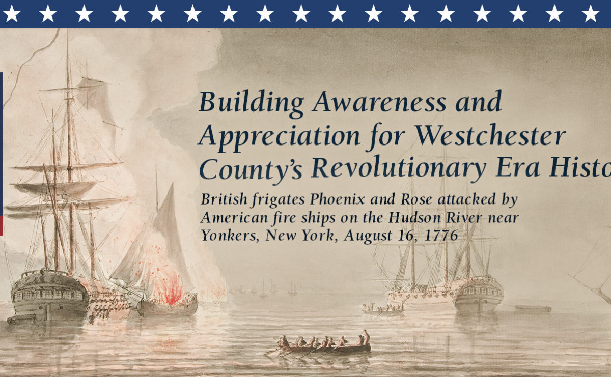 This is a banner ad describing Revolutionary Westchester 250's educational programs around the county's Revolutionary War Era history.