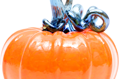 An example from artist Greg Tomb's glass pumpkin patch.