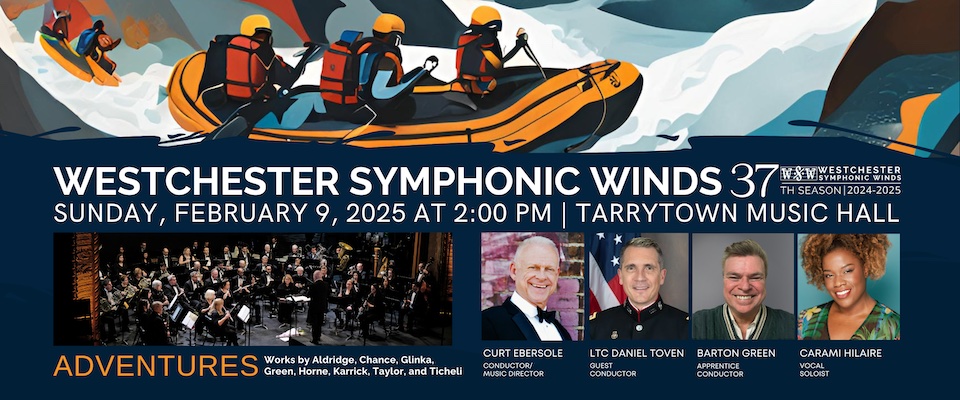 This is a promotional montage for Westchester Symphonic Wind's performance at Tarrytown Music Hall.