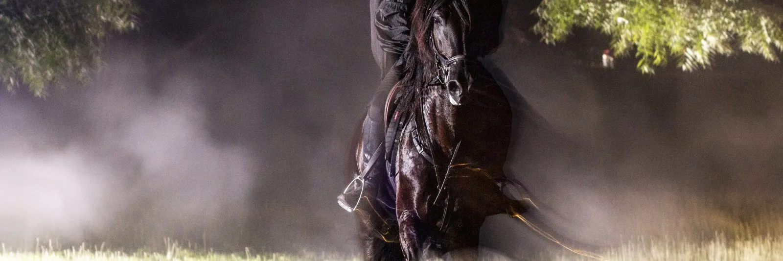 A ghostly headless horseman roams the grounds of Philipsburg Manor in Sleepy Hollow, New York.