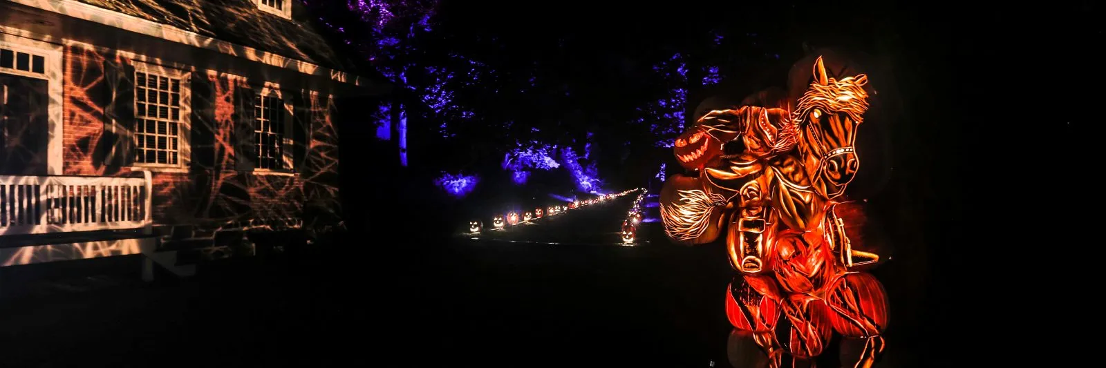 This is a view of the 2020 The Great Jack O'Lantern Blaze at Van Cortlandt Manor in Croton-on-Hudson, NY on September 17, 2020.