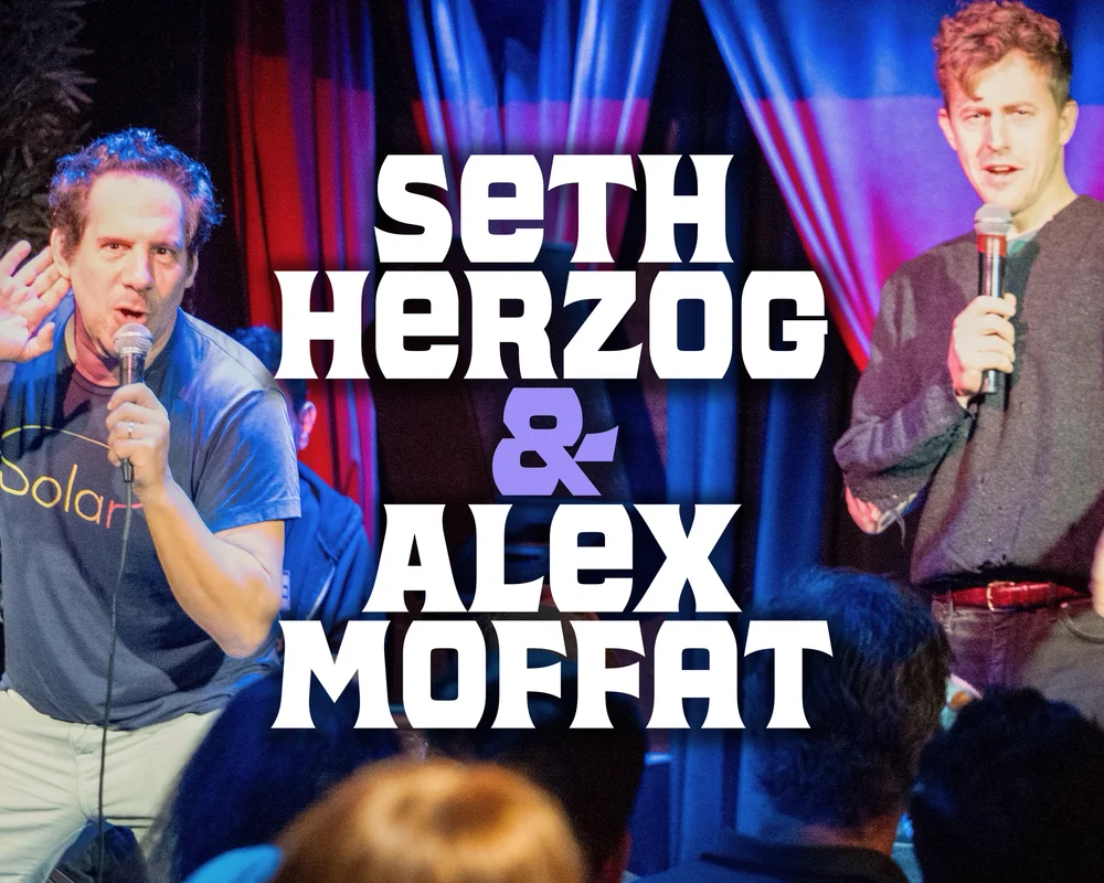 This is a promotional montage for Seth Herzog and Alex Moffat at Irvington Theater.