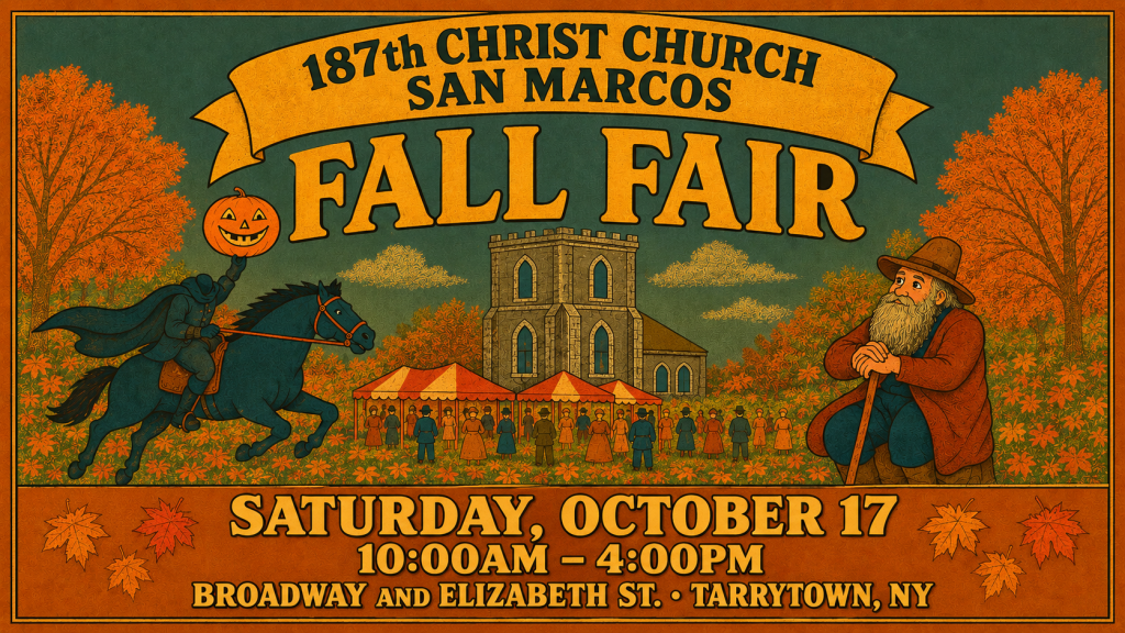 This is an ad for Christ Church Tarrytown's Fall Fair 2026.