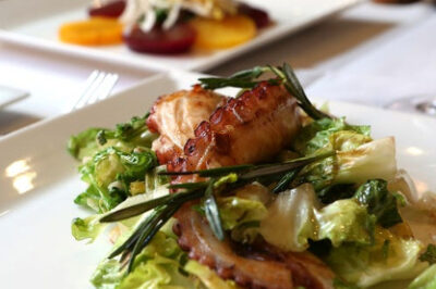 A main dish at Bistro 12 in Tarrytown, New York.