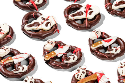 Halloween mask pretzels from Posh Pretzels.